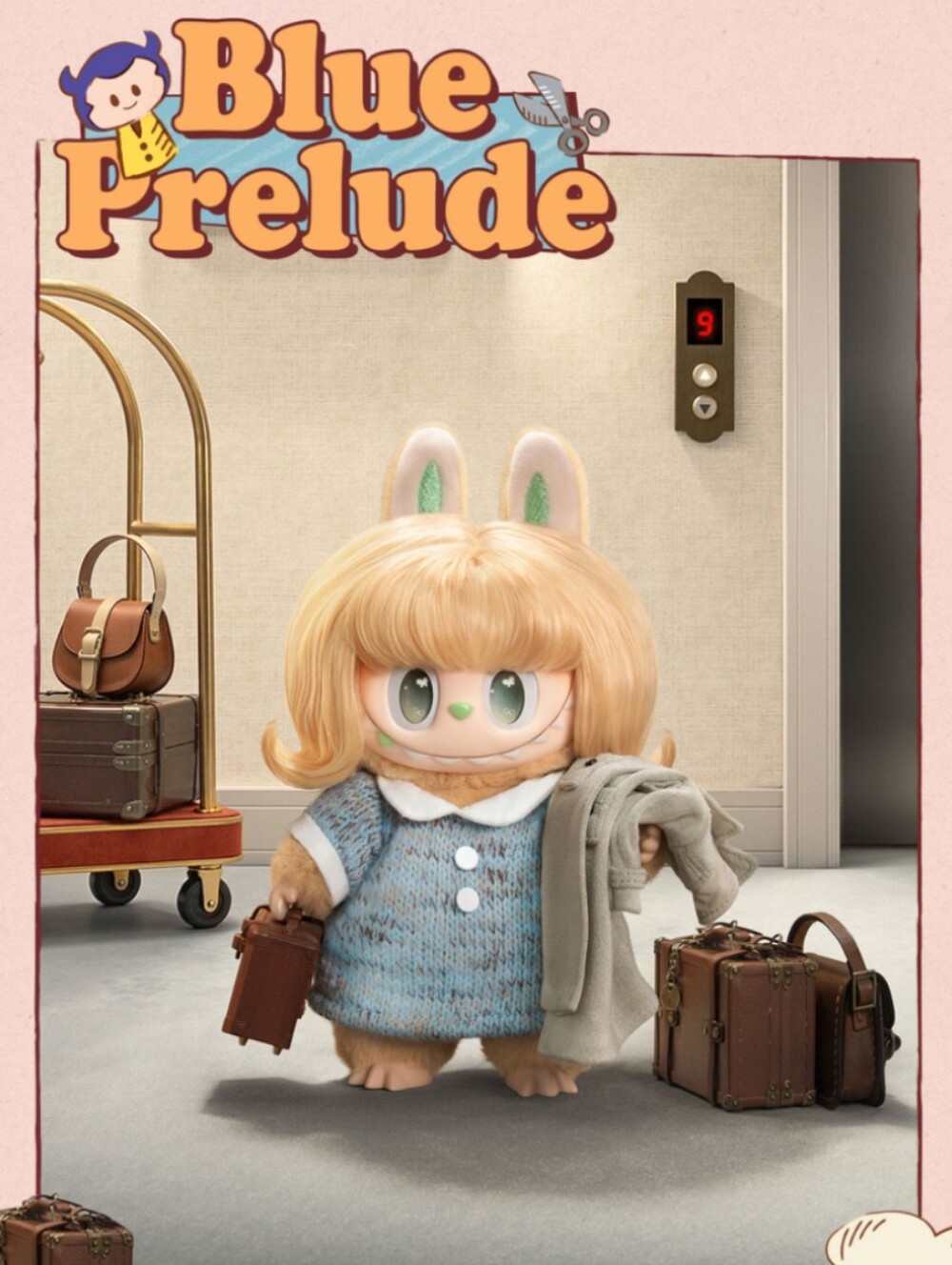 Blue Prelude - THE MONSTERS Hair Salon Series - Vinyl Plush Pendant